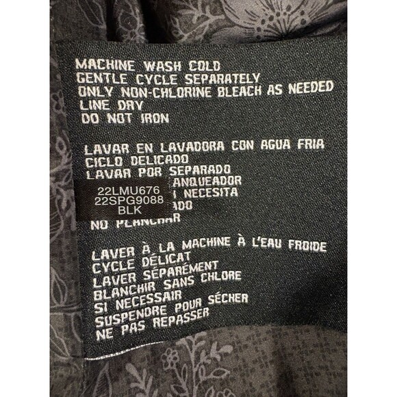 Guess Women’s Faux Leather Biker Jacket Black Removable Hood Size Medium - Picture 8 of 10